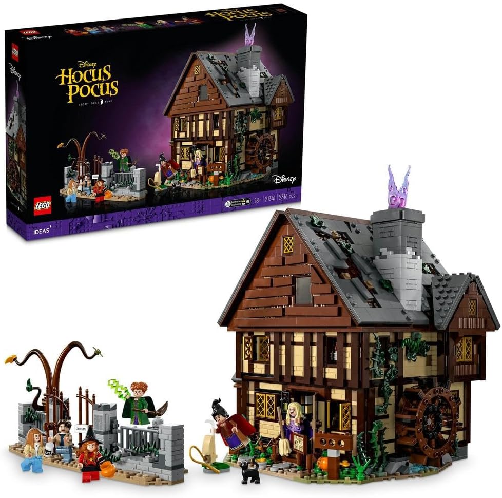 61vjuwky5xL._AC_SL1000_ 21341 Ideas Disney Hocus Pocus: The Sanderson Sisters’ Cottage Collectible Building Set - Image 1