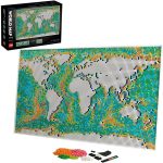 Art World Map 31203 Building Set – Collectible Wall Art for Adults