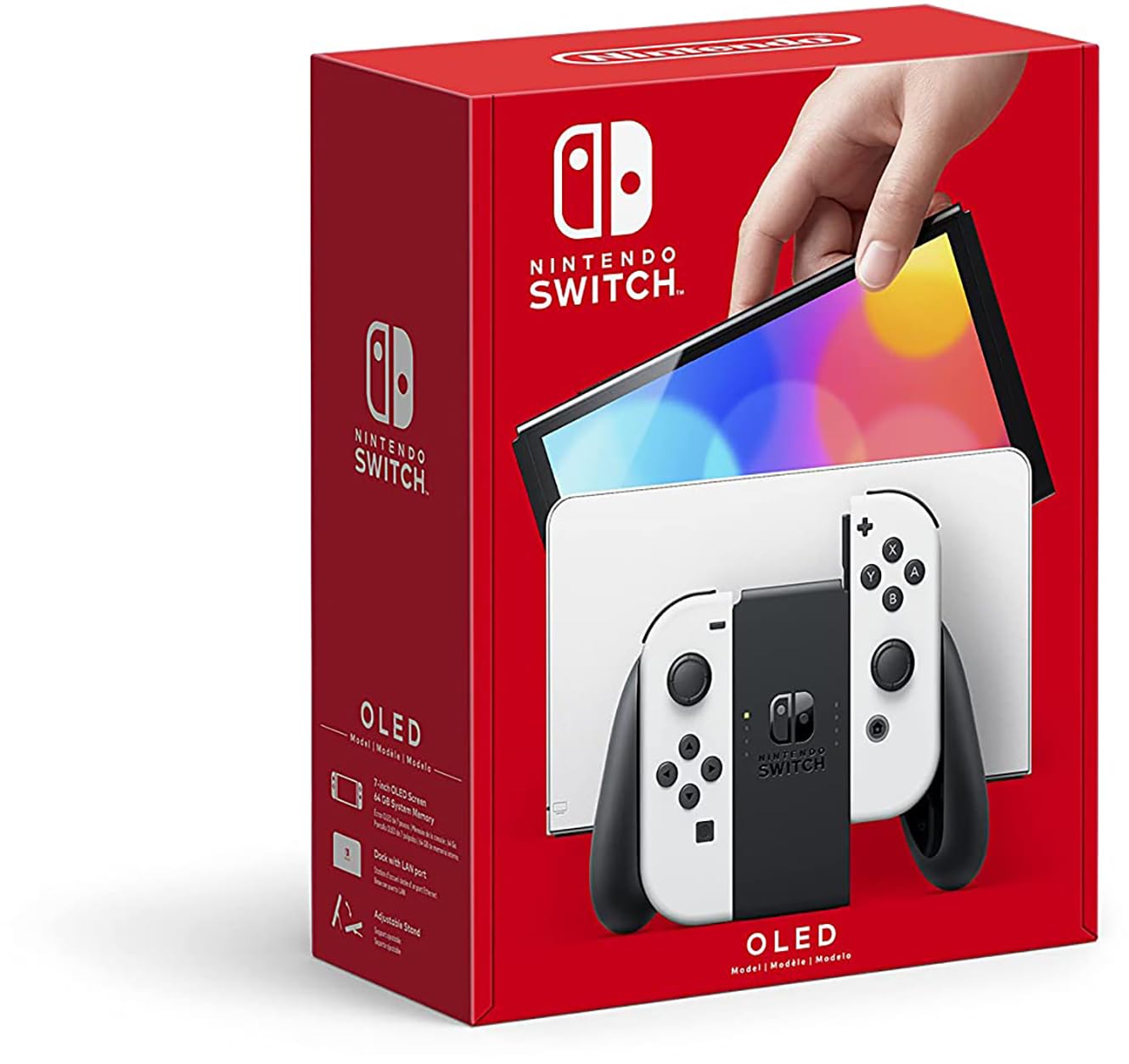 61nqNujSF2L._SL1330_ Nintendo Switch OLED Model 64GB – White - Image 1