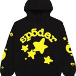 Sp5der Beluga Hoodie Onyx/Yellow
