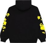 Sp5der Beluga Hoodie Onyx/Yellow - Image 2