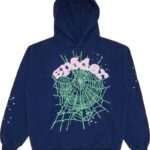 Sp5der OG Web Hoodie Navy