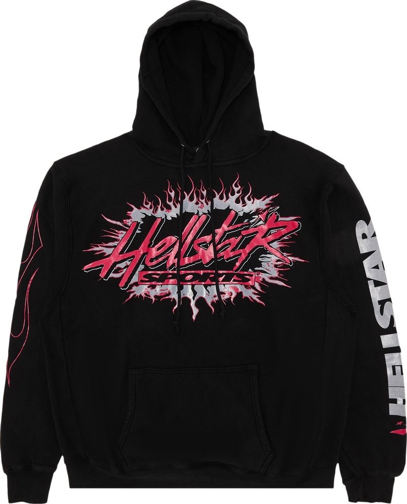 1401701_01.jpg Hellstar Sports Future Flame Hoodie Black - Image 1