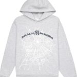 Sp5der Arach NY Phobia Hoodie Ash Grey