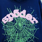 Sp5der OG Web Hoodie Navy - Image 2
