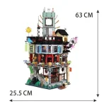 NINJAGO City Gardens 71741 Building Kit, Ninja House Playset Featuring 19 Minifigures - Image 3