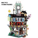 NINJAGO City Gardens 71741 Building Kit, Ninja House Playset Featuring 19 Minifigures - Image 2