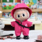 17cm Labubu Squid Game Outfit Clothing Set
