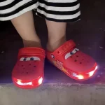 Crocs Unisex Kids Disney Pixar Cars Lightning McQueen Clogs with Lights