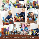Minecraft Magnetic Blocks – 500pcs with 20 figures STEM Montessori Building Set - Image 2
