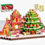 Christmas Minecraft Magnetic Building Blocks – STEM Montessori Educational Set