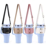 Water Bottle Sling Bag – Adjustable Strap Holder Compatible with Stanley 30oz & 40oz Tumblers