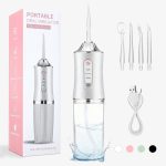 Cordless Water Flosser Oral Irrigator Rechargeable Portable Dental Flosser for Braces Teeth Gums