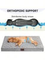 Orthopedic Dog Bed Large Breed Memory Foam Washable Cover Non-Slip Bottom for Big Dogs - Image 2