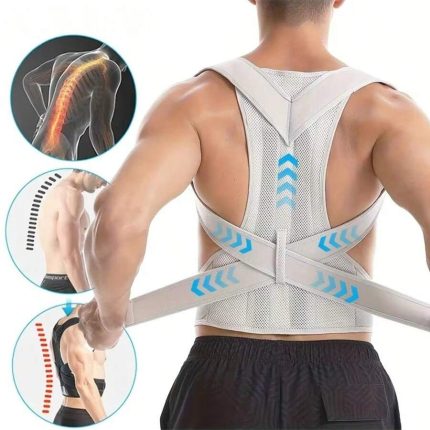 Posture Corrector Brace for Women Men Adjustable Upper Back Straightener Clavicle Support for Slouching