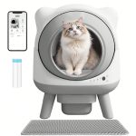 Self-Cleaning Cat Litter Box Automatic Self Scooping Enclosed Odor Control for Multiple Cats Large Capacity