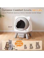 Self-Cleaning Cat Litter Box Automatic Self Scooping Enclosed Odor Control for Multiple Cats Large Capacity - Image 2