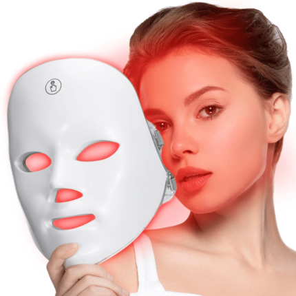 7 Color LED Light Therapy Mask for Face – Red Light Anti Aging, Acne Treatment, Rechargeable Facial Skin Care Device for Glowing Skin