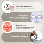 7 Color LED Light Therapy Mask for Face – Red Light Anti Aging, Acne Treatment, Rechargeable Facial Skin Care Device for Glowing Skin - Image 5