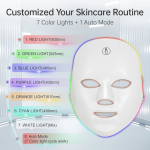 7 Color LED Light Therapy Mask for Face – Red Light Anti Aging, Acne Treatment, Rechargeable Facial Skin Care Device for Glowing Skin - Image 7