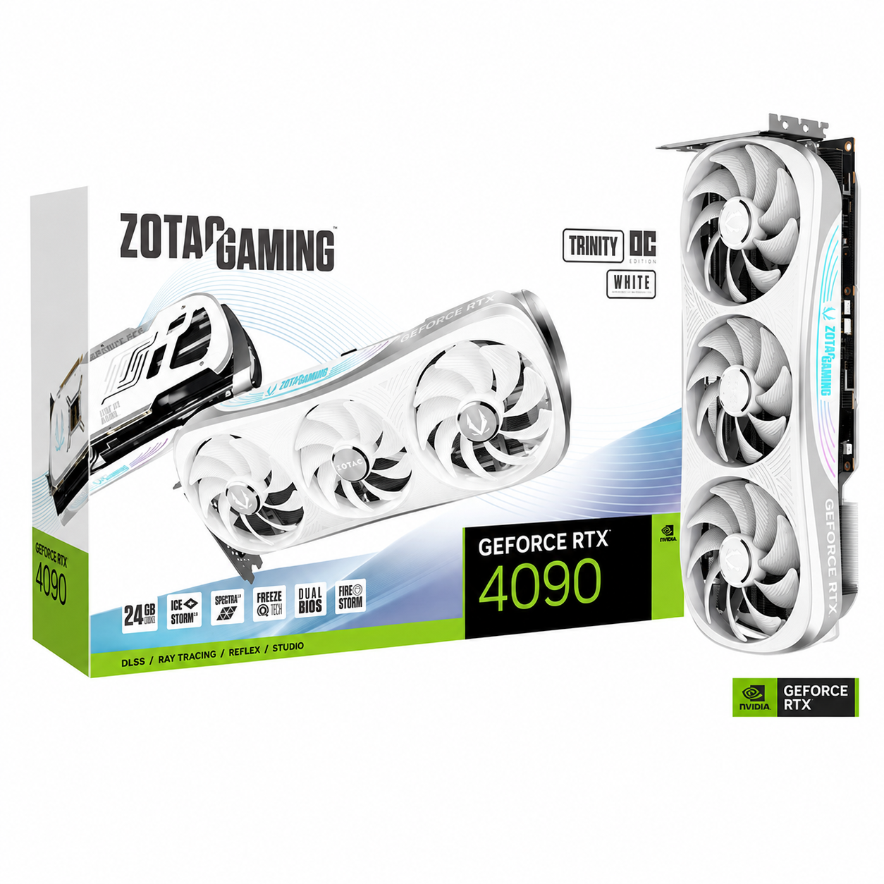 ChatGPT Image Sep 4, 2026, 07_54_45 PM Zotac Gaming GeForce RTX 4090 Trinity OC White Edition 24GB GDDR6X - Image 1