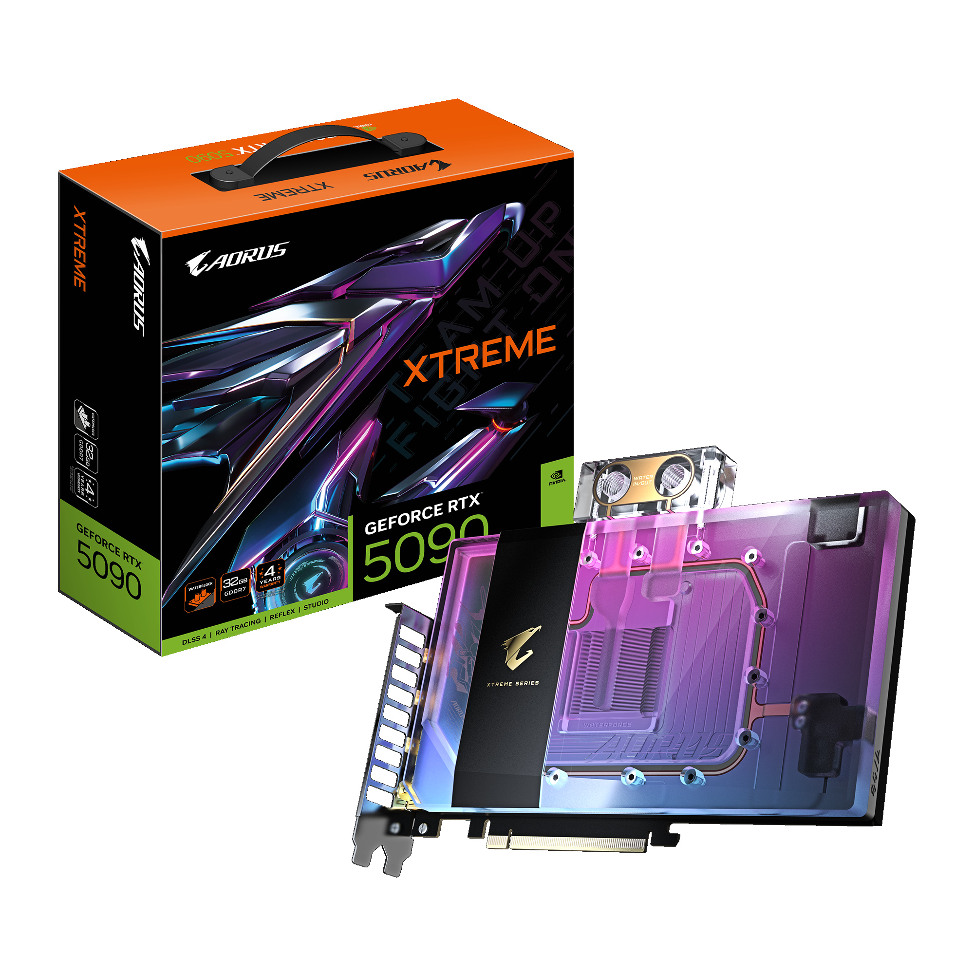 fd2bd979-edc1-4c05-b6b8-8de7186b123c AORUS GeForce RTX™ 5090 XTREME WATERFORCE WB 32G - Image 1